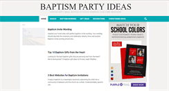 Desktop Screenshot of baptismideas.info